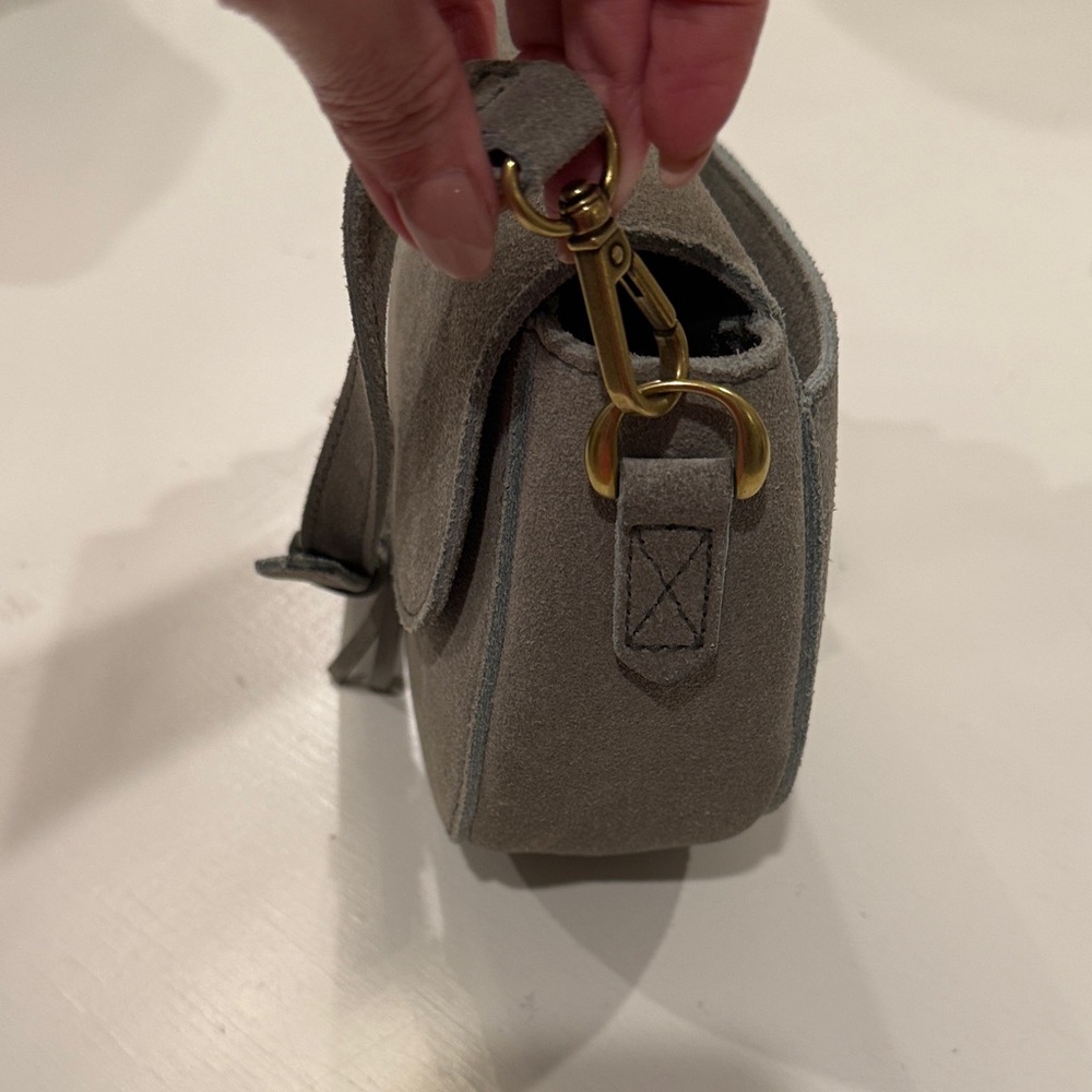 Madewell sage Suede Crossbody Bag - Picture 5 of 8